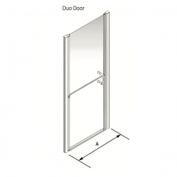 Larenco Alcove Full Height Shower Enclosure Duo Door